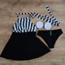 Striped Crisscross Tie Backless Bikini Swimsuit/Beach Dress Image 6