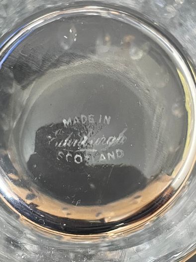 Vintage Edinburgh Crystal Glasses PAIR
