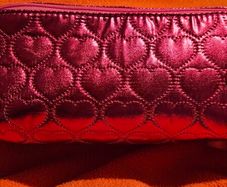Too Faced Hot Pink Fushia Make up Bag