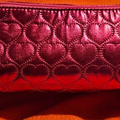 Too Faced Hot Pink Fushia Make up Bag