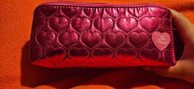 Too Faced Hot Pink Fushia Make up Bag
