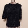 Black Sequin Jumper Top, New with tags Image 2