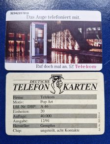 Different Country Vintage Call Cards (2 Euro Each)