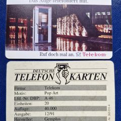 Different Country Vintage Call Cards (2 Euro Each)