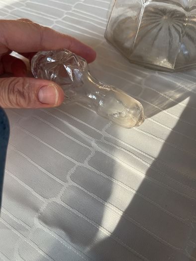 Vintage Conical Cut Crystal Decanter
