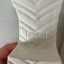 Rubber Block Heel Slides in Mystic White Image 9