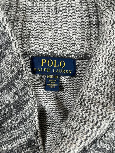Polo Ralph Lauren - Sz M 8-9 yrs Boys - Gray Marled Button Front Cardigan