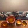 Vintage Khokhloma Hand Painted Wooden Tea & Sugar Image 4