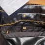 beautiful leather black bag Image 5