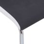 Cantilever Dining Chairs 2 pcs Black Fabric Image 7