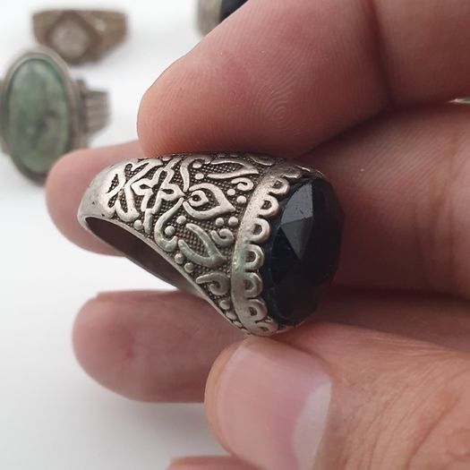 Bohemian Antique Jewellery Bundle 15 Mixed Brass Statement Rings