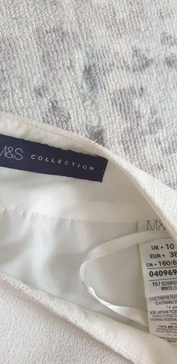 Marks and Spencer white skirt 10 BNWNT