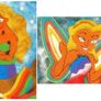 Sand art  cards pictures with glue Image 3