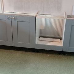 Kitchen units , grey shaker doors . . . .  NEW