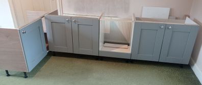 Kitchen units , grey shaker doors . . . .  NEW