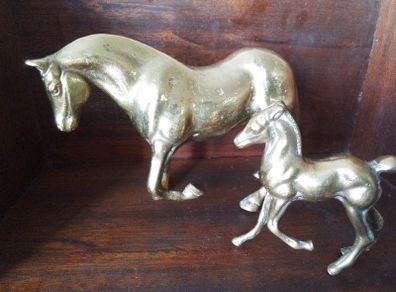 Brass Mare & Foal