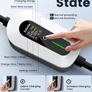 EV Charger Cable Type 2 to 3 Pin Plug 32.81Ft/10M Electric Car Charger 3kW, [6/8/10/13A] Type 2 Charging Cable 3 Pin IP65 Advanced Protection Suitable for EVs & PHEVs Image 2