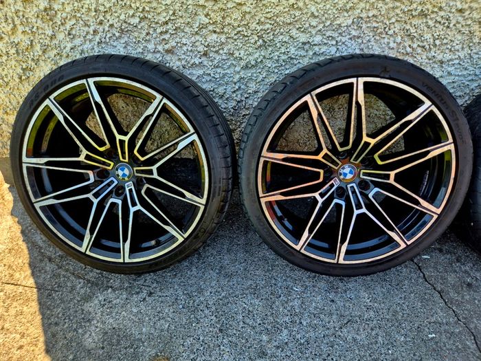 R20 5X120 BMW 930M staggered alloy wheels with tyres
