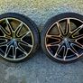 R20 5X120 BMW 930M staggered alloy wheels with tyres Image 2