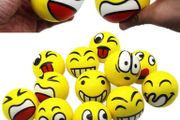 Funny Face Squeeze Stress Balls, Finger Exercise/stress Relief Toys, 12pcs Multiple Colours Available, See Photos (free Postage)