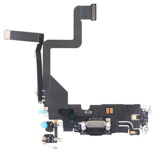 For Apple iPhone 14 Pro Charging Port Flex Cable Replacement - Black