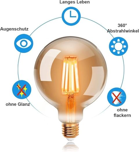 Vintage Bulb, G95 E27 LED Filament Lamp