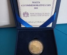 2011 Malta proof 2euro.