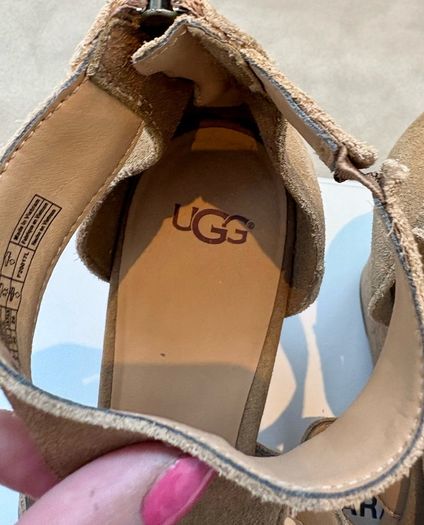 UGG Women's Whitney Platform Wedge Sandal in a beautiful Chestnut colour and never worn.