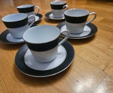 Vintage Noritake Japan. 5 Cups & Saucers.