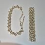 Stunning Vintage Signed Jewelcraft (Coro) Mid-Century Enamel Necklace & Bracelet Demi-Parure Set Image 4