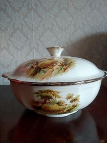 Vintage c1940 Alfred Meakin "The Hayride" Tureen