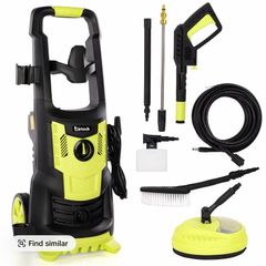 Pressure Washer, 2200W 165bar 450L/H Electric Jet Washer, Snow Foam pressure washer with Adjustable Spray Nozzle, High Power Washers for patio/car/Garden/Yard/Cars/Fences/Driveways