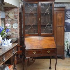 Antique Mahogany Bureau Bookcase
