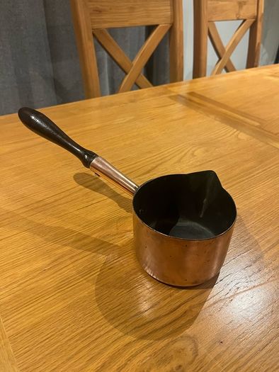 Antique Hodges & Son Dublin Copper Brandy Pan