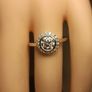 14ct White Gold 1.19 carat Lab Grown Diamond Halo Cluster Ring (Bargain Price) Image 3