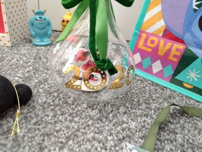 Box Of New as New Disney Christmas Ornaments and Gifts