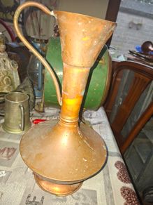 2 Large Vintage Copper Pitcher's, PRICE IS FOR 1 ONLY, Postage available or Collection