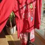 Great Embellished Dunnes Girls Christmas Pajamas Age 10 to 11 Yrs Image 2
