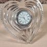 Waterford crystal Heart shaped desk table clock Image 2