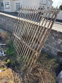 Old garden steel gate