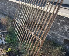 Old garden steel gate