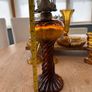 Selection of amber vintage and antique glass Image 4
