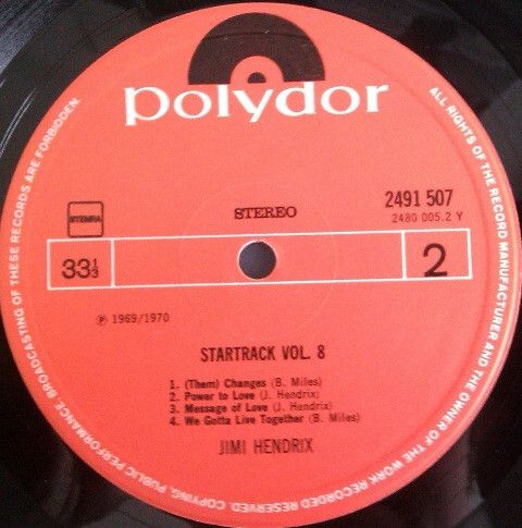 Jimi Hendrix  startrack