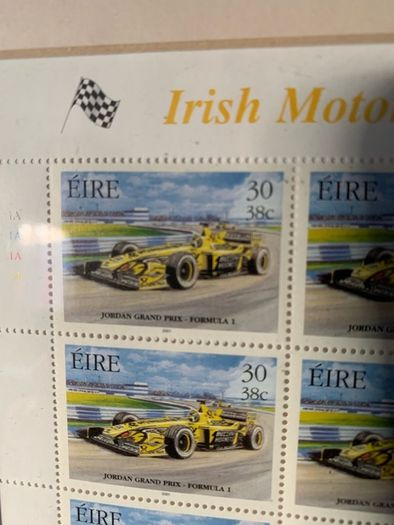 Jordan Grand Prix Formula 1 - Official An Post Framed Stamp Set 2001
