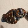 CERAMIC OWEL FIGURINES x 2. Both in good condition.  See photos for same. Image 10
