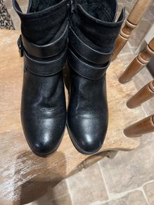 black ankle boots