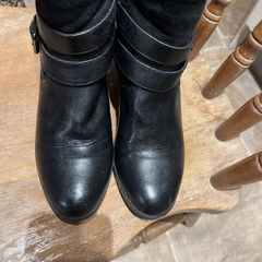 black ankle boots