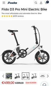 Electric bike Fiido D3 pro mini