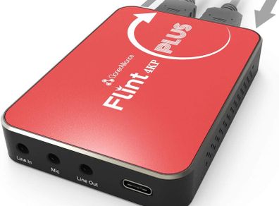 ClonerAlliance Flint 4KP Plus, 4K@60fps Passthrough, 1080p@60fps Video Capture with Mic Input, Ultra-Low Latency, Plug&Play. For Game Consoles, DSLR