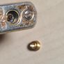 Vintage Cosmic R Electronic Lighter Made In Japan Gold Coloured Image 9